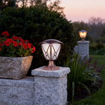 European Aluminum Pillar Light with LED Warm Glow for Garden and Courtyard