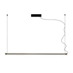 Linear LED Pendant Light in Black or Gold – Modern Minimalist Suspension Lamp