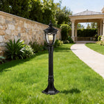 Aluminum Garden Path Bollard Light with Warm LED Glow