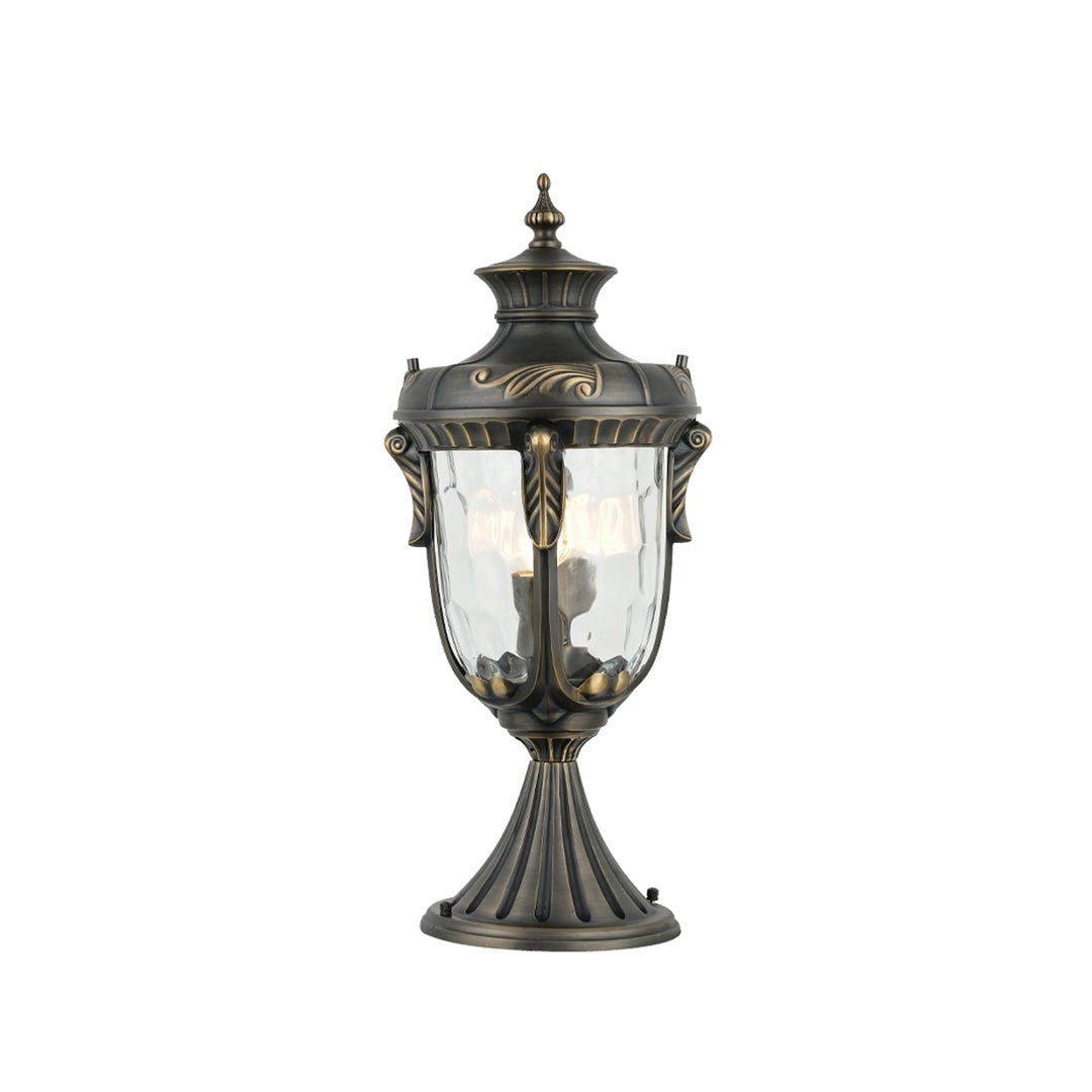 European Solid Copper Outdoor Pillar Lights for House, IP55 Waterproof