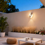 Modern Minimalist Outdoor Wall Sconce in Matte Black, IP65 Waterproof LED