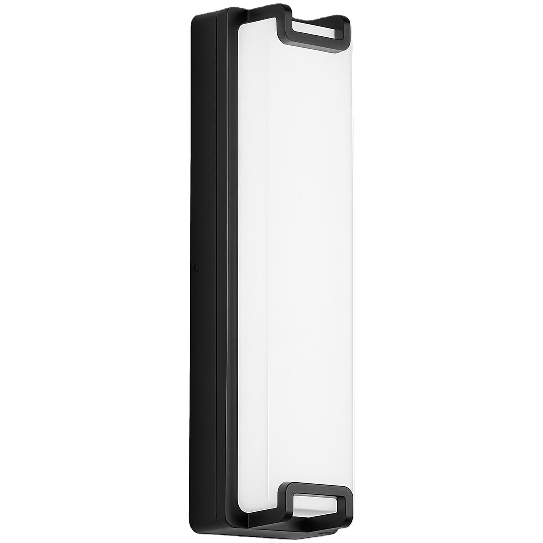 Modern Minimalist Outdoor Wall Sconce in Black Aluminum with LED