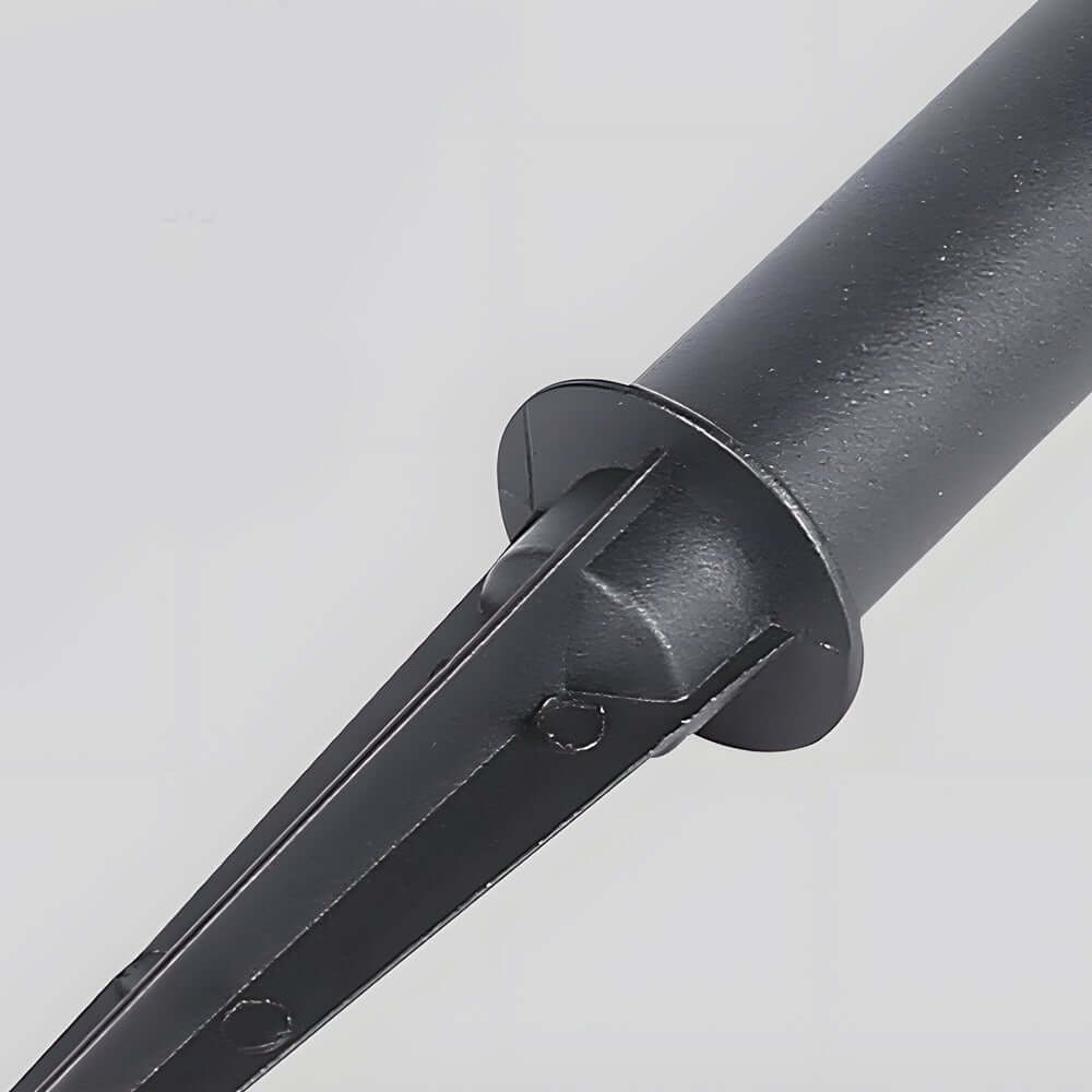 Lumen Glow Solar Path Light – Black Aluminum with Water Ripple Shade