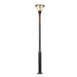 Modern LED Outdoor Lamp Post Light – 10ft Black Aluminum Garden Pole Light