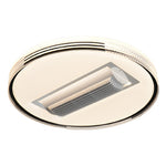 Aura Bladeless Ceiling Fan with Integrated LED Light | Modern Flush Mount