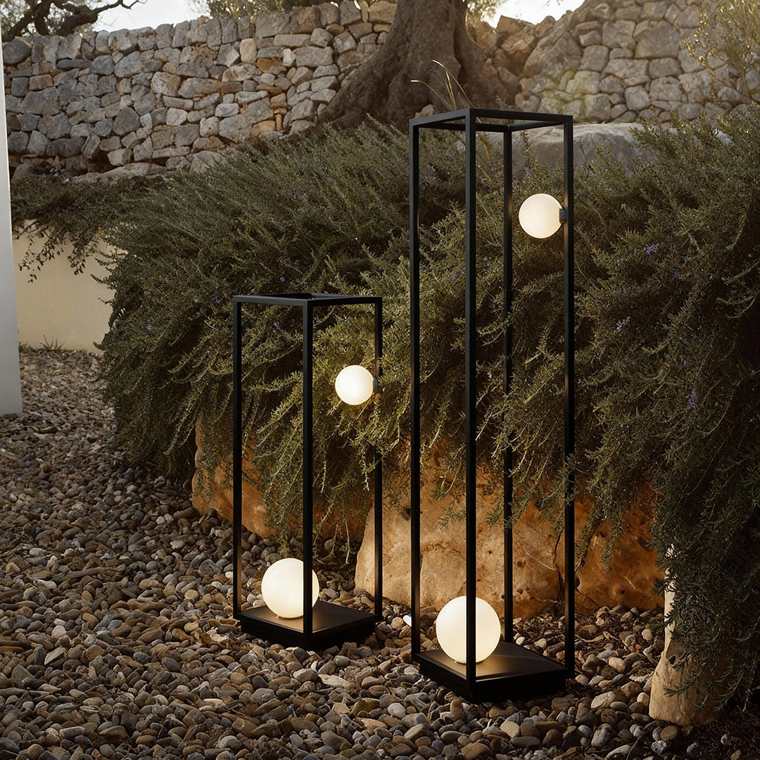 Lunar Bollard Outdoor Light – Modern Aluminum Landscape Lamp for Courtyard & Pathway