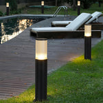 Modern Outdoor Bollard Path Light with Warm LED Illumination