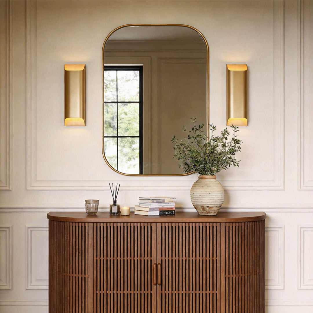 Modern Brass Up and Down Wall Sconce for Refined Interiors