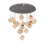 Rubik's Cube Crystal Chandelier – Modern LED Pendant Light