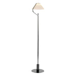 Lumina Chrome Floor Lamp with Acrylic Shade, Modern LED Standing Light