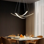 Artisan Copper Ribbon LED Pendant Light for Modern Interiors