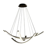 Artisan Copper Ribbon LED Pendant Light for Modern Interiors