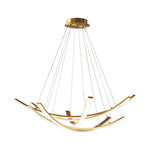 Artisan Copper Ribbon LED Pendant Light for Modern Interiors