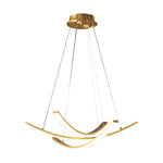 Artisan Copper Ribbon LED Pendant Light for Modern Interiors