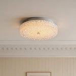 Lumière Crystal Flush Mount Ceiling Light in Chrome and Glass