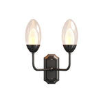 Luxury Dual Head Glass Wall Sconce in Solid Copper