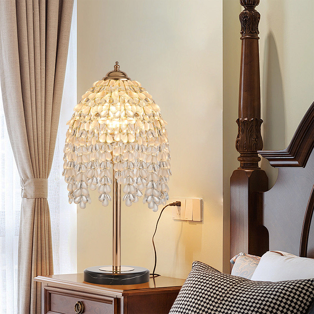 Aurelia Crystal Table Lamp in French Gold Finish