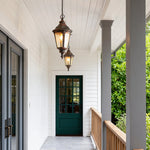 Industrial American Pendant Light with Adjustable Chain for Outdoor Living