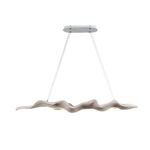 Wave Wood LED Pendant Light – Japanese Minimalist Chandelier