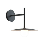 Modern Industrial LED Wall Sconce with Adjustable Arm for Reading
