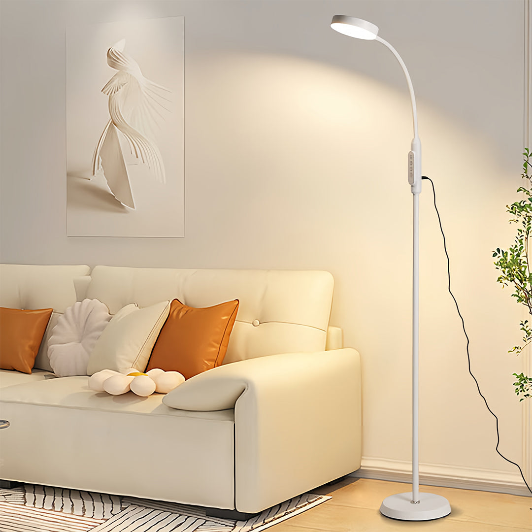 Minimalist LED Floor Lamp for Reading and Piano with Touch Control