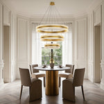 Aurelia Circular LED Chandelier – Modern Minimalist Luxury Pendant Light