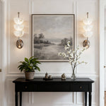 Aurelia Wall Sconce in Copper and Marble, Modern LED Lighting