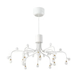 Modern Retro Adjustable LED Chandelier with Acrylic Shade