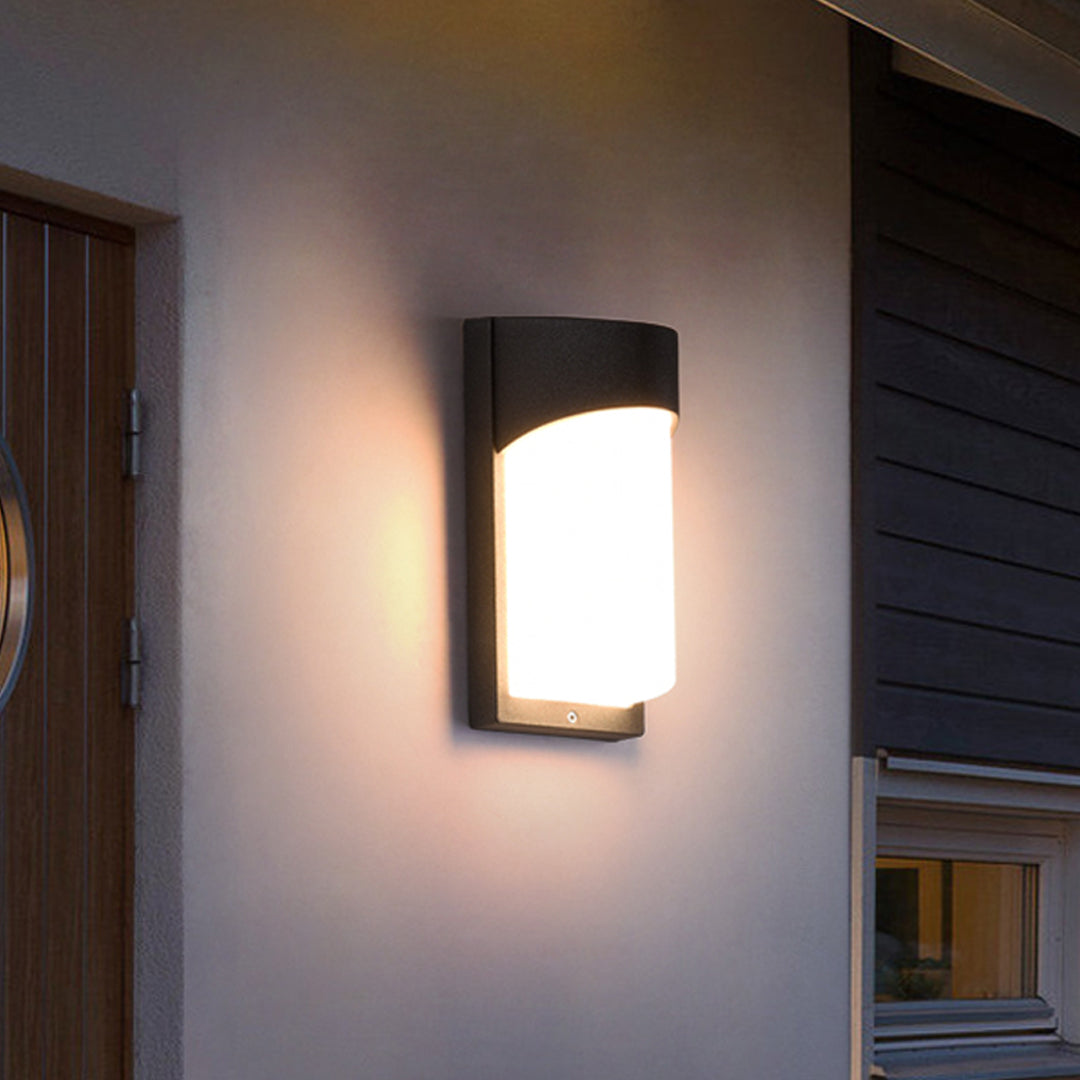 Minimalist Nordic Outdoor Wall Sconce with Warm Ambient LED Light