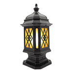 Modern Waterproof Outdoor Pillar Light with Frosted Glass Shade