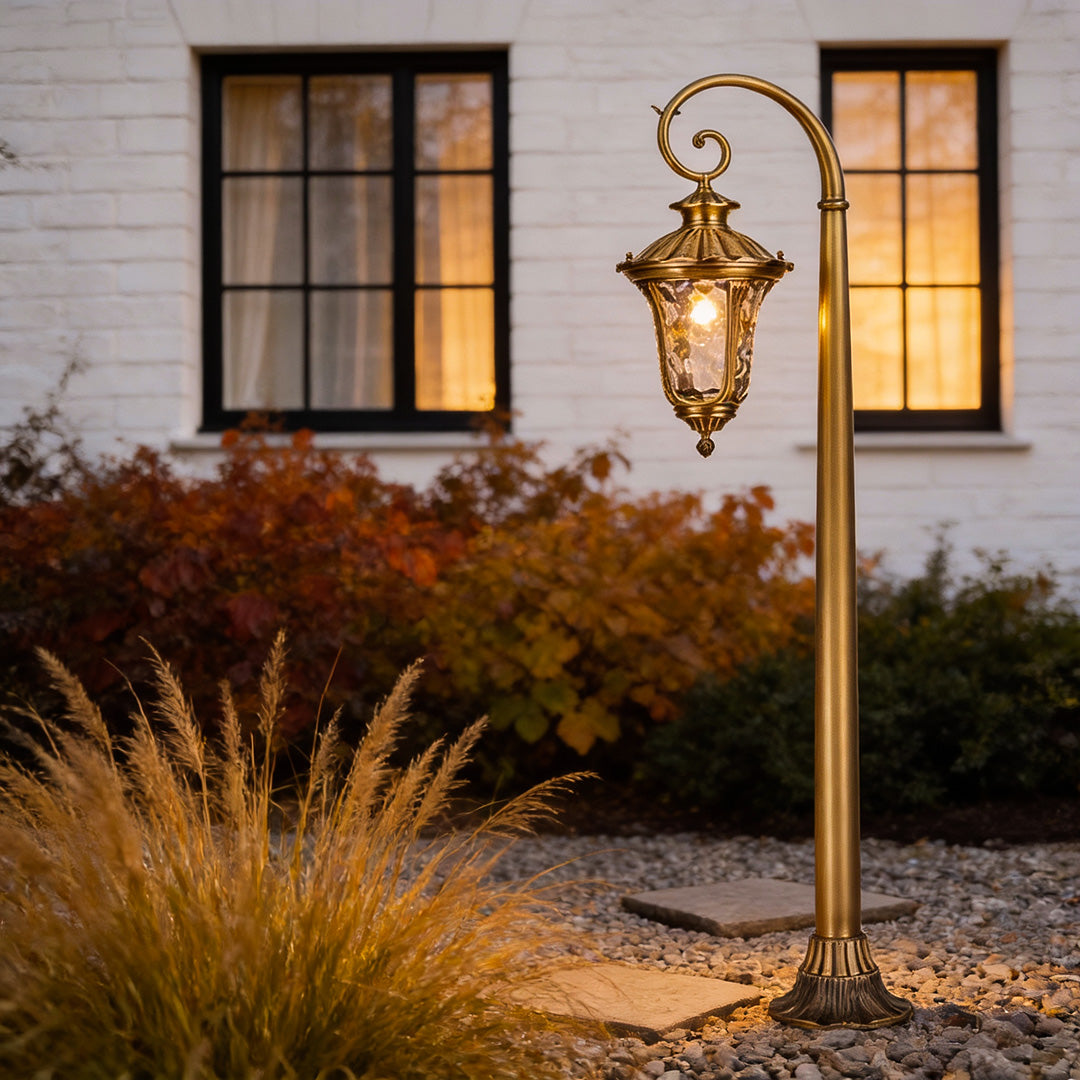 European Vintage Solid Copper Path Lights for Garden Walkways