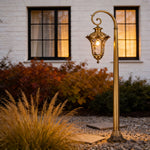 European Vintage Solid Copper Path Lights for Garden Walkways