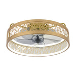 Aurelia Round LED Ceiling Fan with Light – Modern Nordic Flush Mount