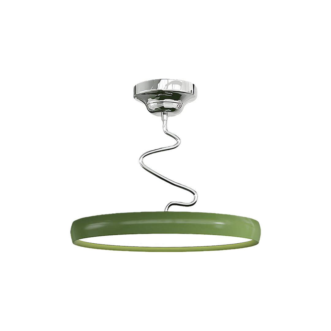 Twisted Full-Spectrum LED Semi Flush Mount Ceiling Light in Modern Finishes