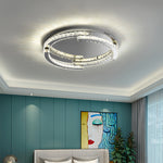 Lumière Cristal LED Flush Mount Ceiling Light in Silver