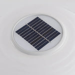 Solar LED Post Light with Spiral PE Shade, 3 Color Temperatures, IP65 Waterproof