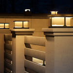Modern Stainless Steel Square Post Lights for Courtyard and Garden