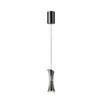 Modern Mini Pendant Light in Pearl Black with Adjustable Cord