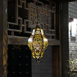 Solar-Powered Moroccan Lanterns for Outdoor Patio and Garden