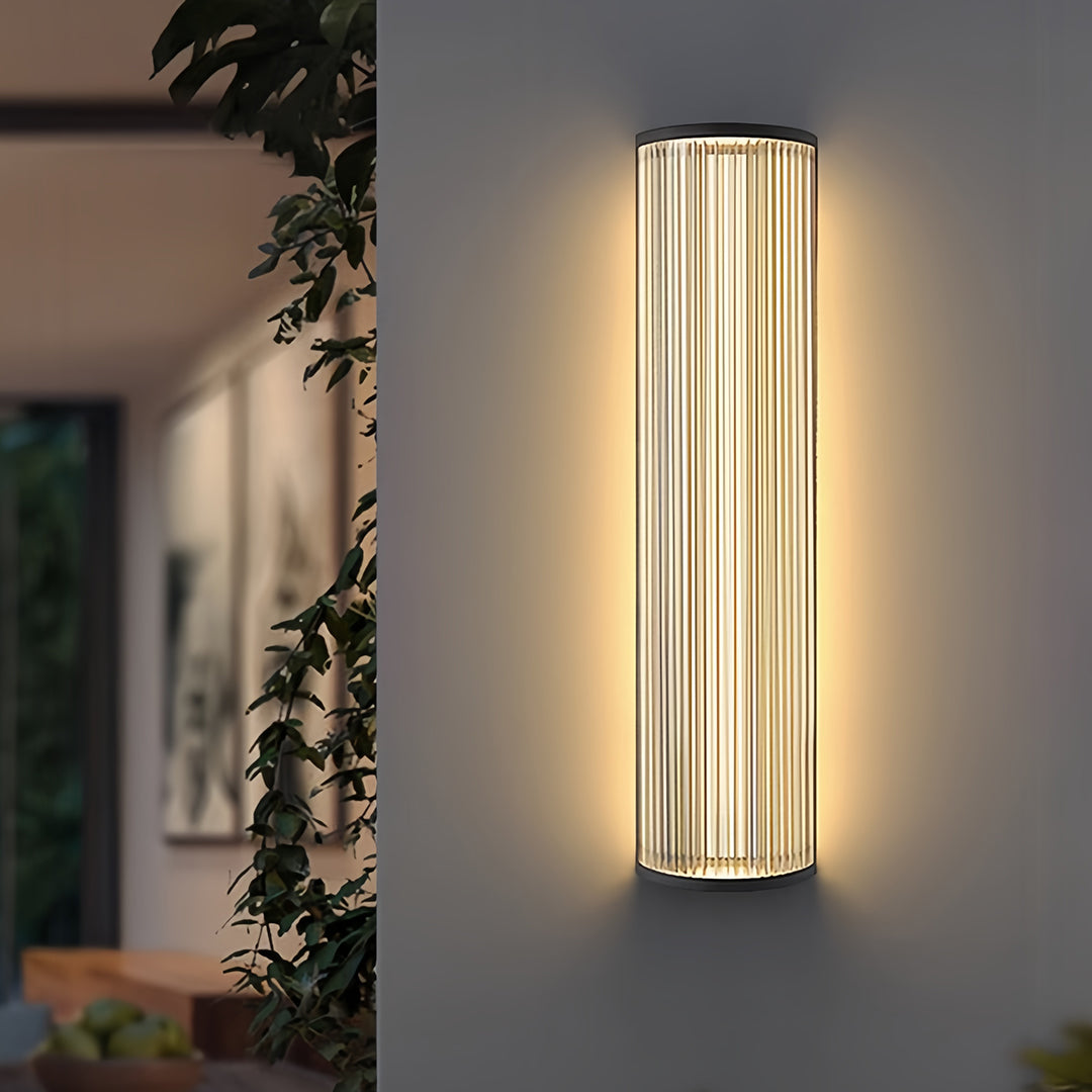 Modern Outdoor Wall Sconce – Minimalist Vertical LED Garden Light