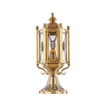 European Copper Pillar Lantern for Outdoor Architectural Lighting