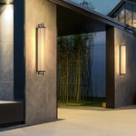 Outdoor Linear LED Wall Light in Stainless Steel, Modern Waterproof Sconce