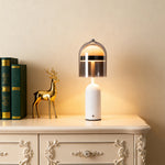 Italian Minimalist Glass Table Lamp with Dimmable LED