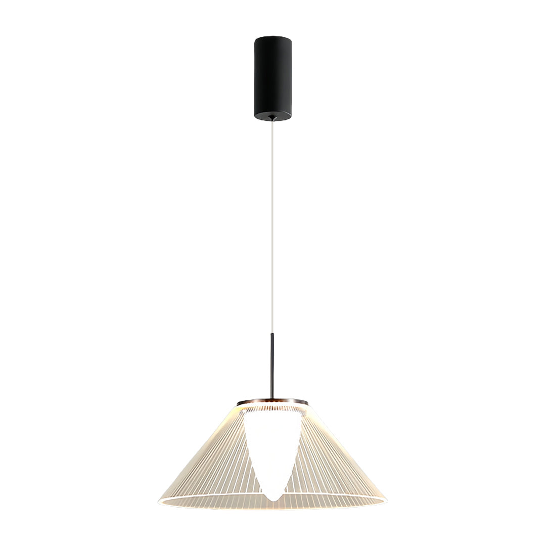 Spectrum Clear Glass Pendant Light for Kitchen Island, Modern LED Hanging Lamp