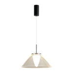 Spectrum Clear Glass Pendant Light for Kitchen Island, Modern LED Hanging Lamp