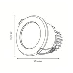 Modern Recessed LED Ceiling Lights for Bathroom & Kitchen, 5W/10W, IP65 Waterproof