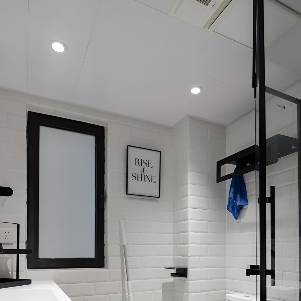 Modern Recessed LED Ceiling Lights for Bathroom & Kitchen, 5W/10W, IP65 Waterproof