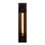 Industrial Linear Wall Sconce in Matte Black Iron for Modern Interiors