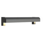 Modern Outdoor Wall Sconce with Black Stainless Steel and Warm LED Light