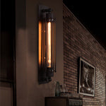 Industrial Linear Wall Sconce in Matte Black Iron for Modern Interiors